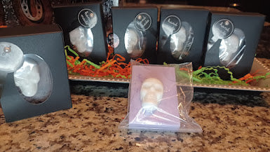 Grey soap with free mini skull soap